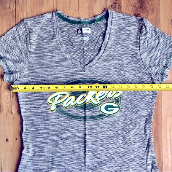 NFL Greenbay Packers Shirt Football Gray Large Women’s - Picture 6 of 13